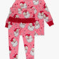 Girls Pink Santa Joy 1 Pc Pj's or L/S Pajama Set by RuffleButts
