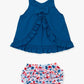 Girls Star-Spangled Swing Top/Bloomer Set by RuffleButts