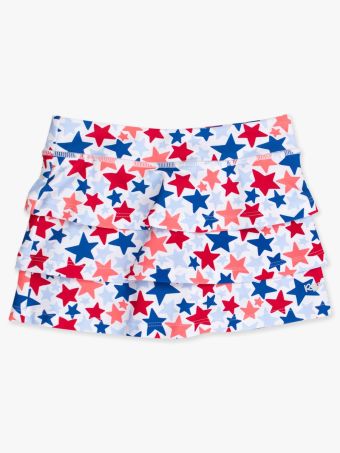 Girls Star-Spangled Active Skort by RuffleButts