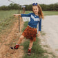 Girls Denim Long Sleeve Onesie or Shirt by Shea Baby