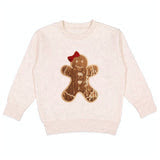 Girls Gingerbread Sequin Patch Sweatshirt by Sweet Wink