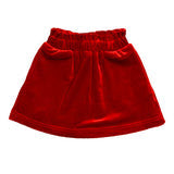 Girls Red Velvet Skirt by Belle Cher