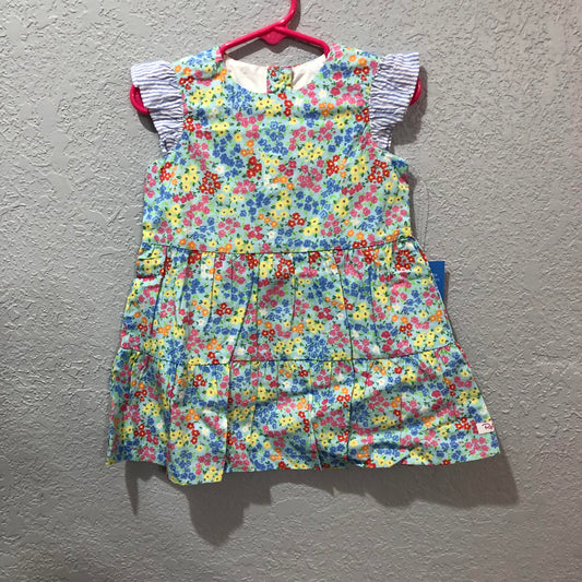 Girls Petaling Around Flutter Sleeve Tiered Dress by RuffleButts