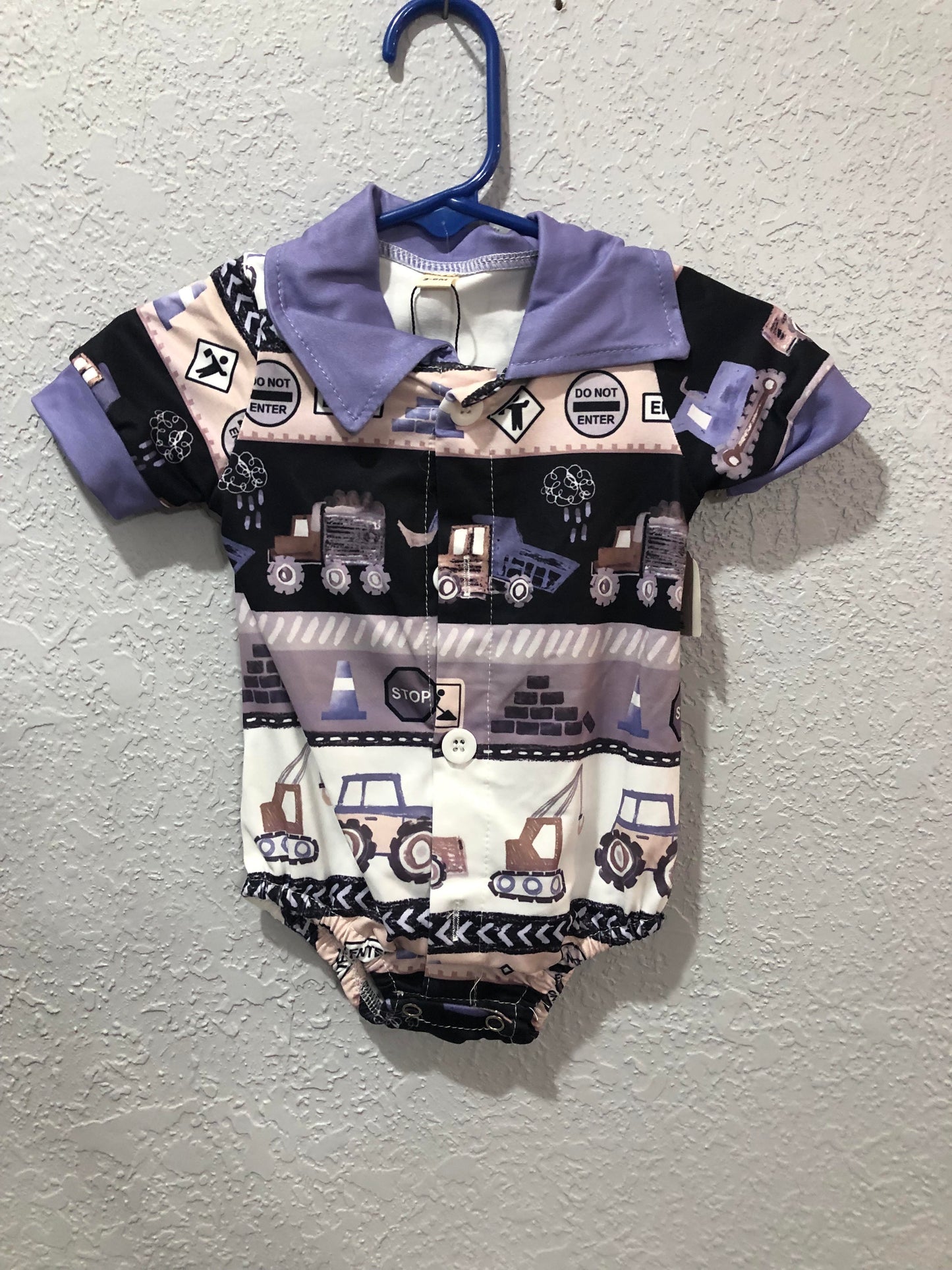 Boys Road Construction Romper