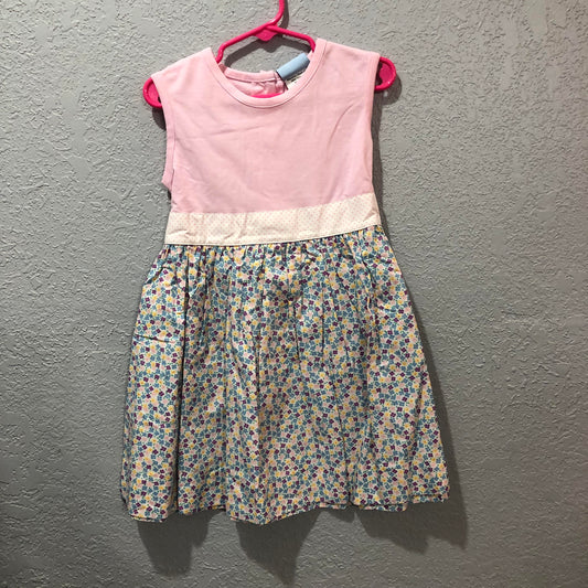 Girls Floral Colorblock Dress with Sash by Three Sisters