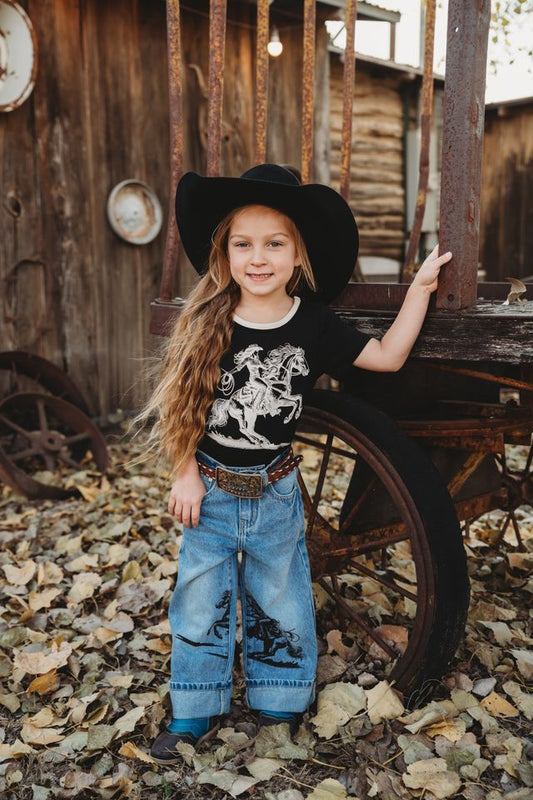 Girls Annie Oakley SS Graphic Onesie or Shirt by Shea Baby