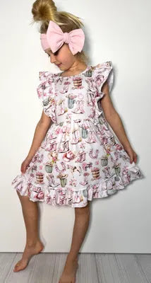 Girls Whimsy Western Dress by Clover Cottage