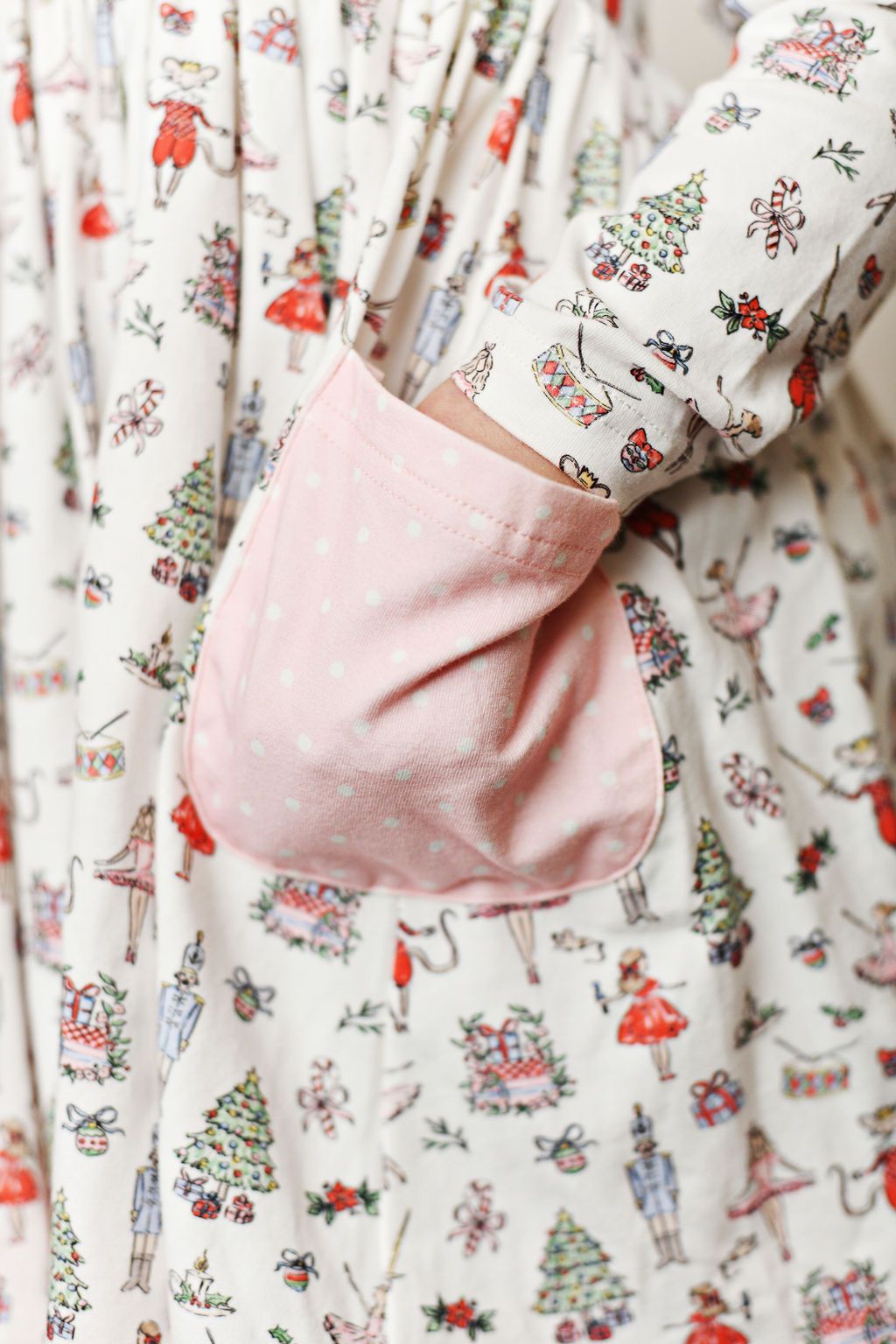 Girls Nutcracker Eyelet Trim Pocket Dress by Swoon Baby