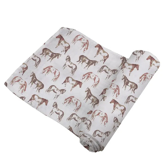 Newcastle Wild Horses Swaddle