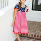 Girls Mila & Rose 4th of July Pom Pom Dress