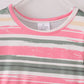 Pink, Yellow, Grey and White Stripe Twirl Dress
