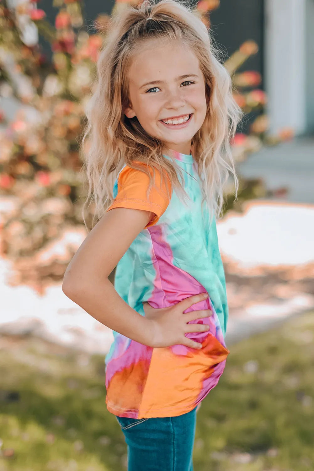 Girls orange t shirt 2025