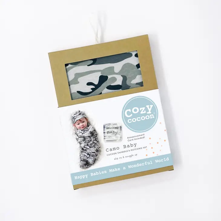 Cozy Cocoon Camo Baby Swaddle