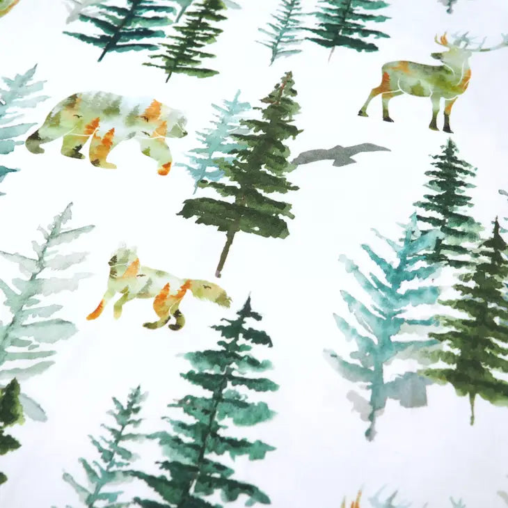 Honey Lemonade In The Woods Farm Animals Infant Car Seat Cover/ Nursing Cover