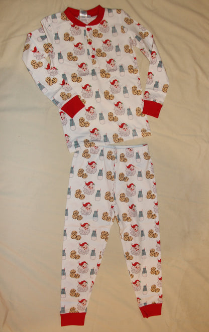 Boys Santa Milk and Cookies 2-Piece Pajama Set by Ishtex