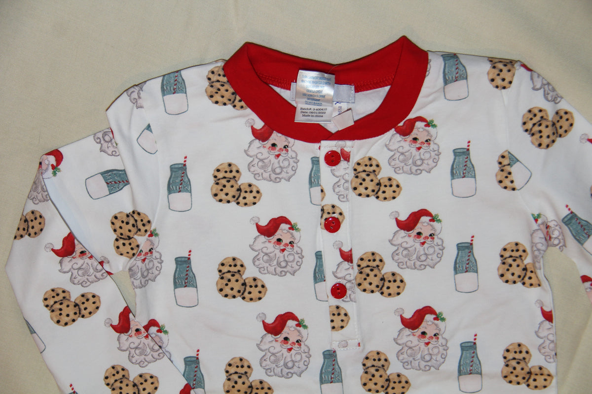 Boys Santa Milk and Cookies 2-Piece Pajama Set by Ishtex