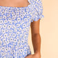 Ladies Grace & Emma Passport to Paradise Light Blue Floral Maxi Dress