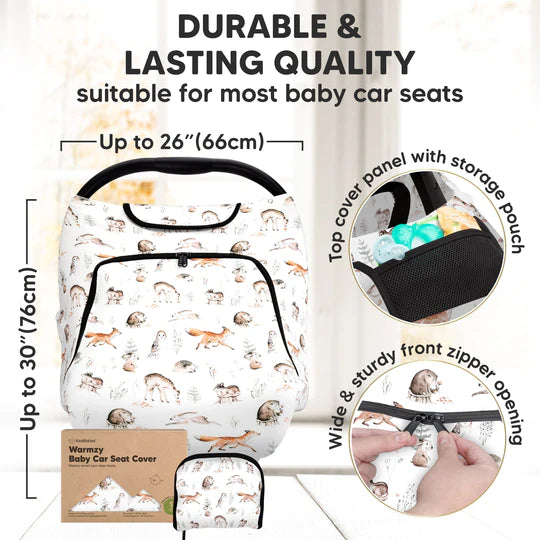 KeaBabies Warmzy Baby Carseat Canopy