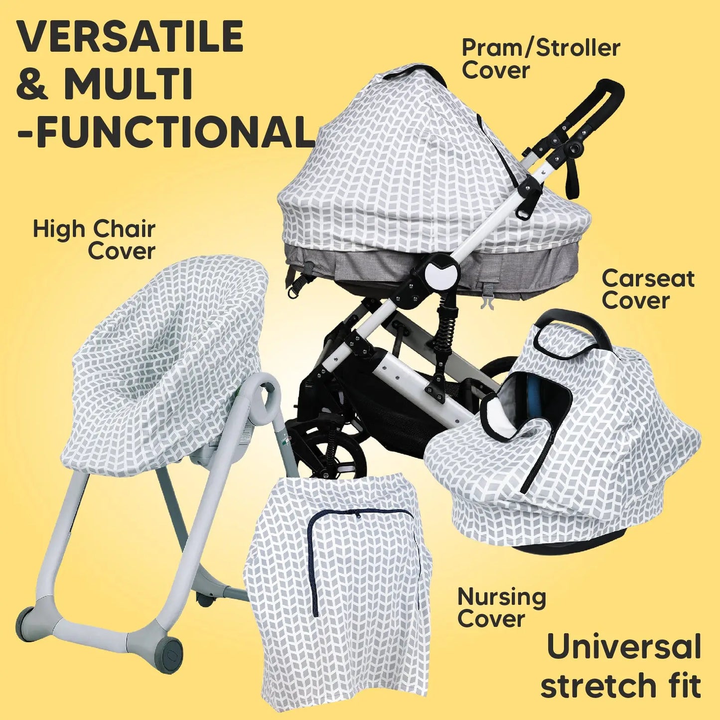 KeaBabies Warmzy Baby Carseat Canopy