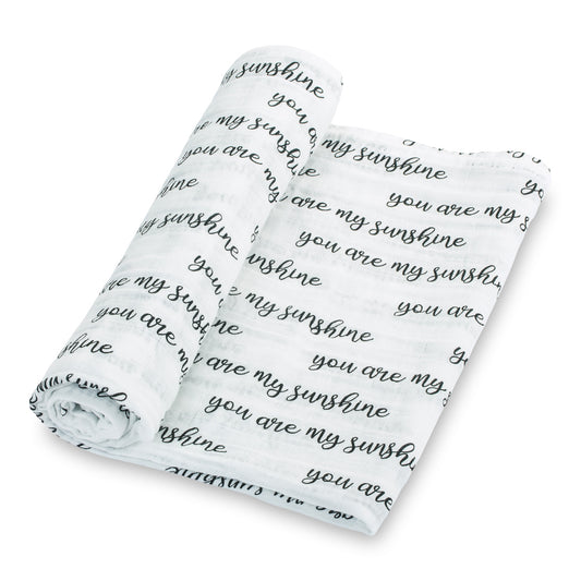 LollyBanks You Are My Sunshine Muslin Swaddle Blanket