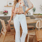Ladies Multicolor V Neck Mixed Floral Babydoll Top