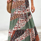 Ladies Boho Print Long Maxi Skirt
