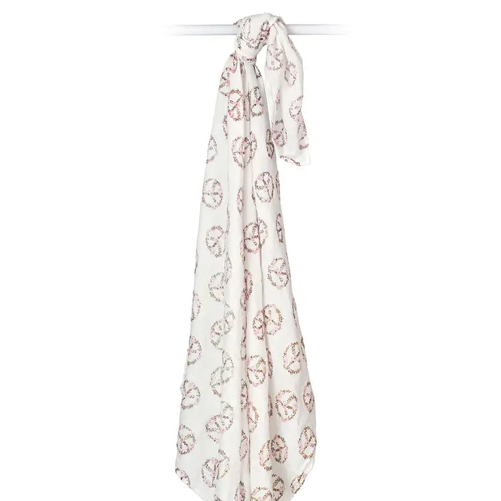 Lulujo Deluxe Bamboo Swaddle - Peace