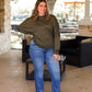 Ladies Grace & Emma The Hanna Medium Wash Shark Bite Flares