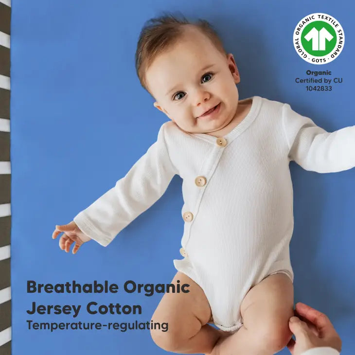 KeaBabies 2-pack Organic Cotton Fitted Crib Sheet