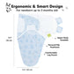 KeaBabies 3-Pack SOOTHE Swaddle Wraps