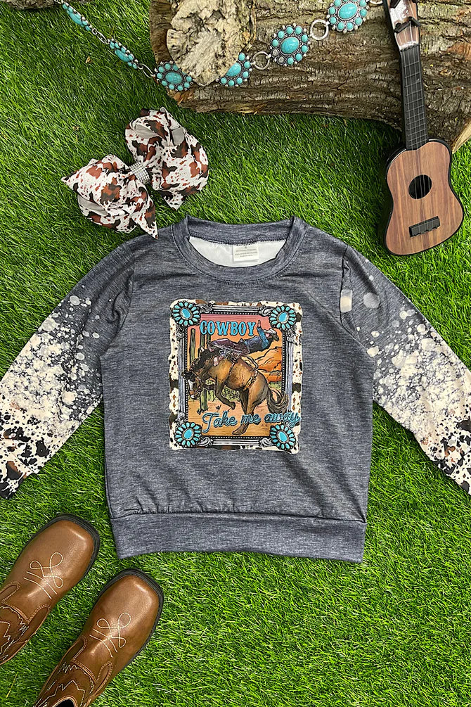 Girls "Cowboy Take Me Away" Sweatshirt