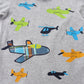 Boys Aosta Betty Airplanes and Helicopters Short Set (2-Piece Set)