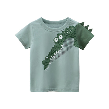 Boys Green Alligator T-Shirt