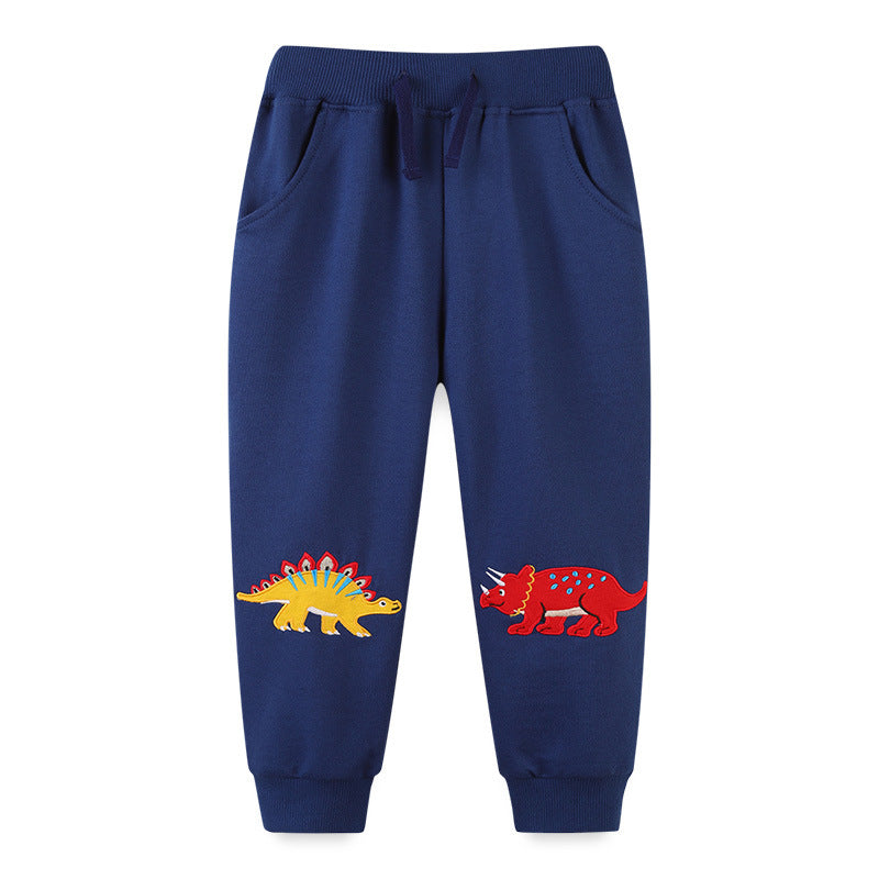 Boys Austa Betty Blue Dinosaur Sweatpants