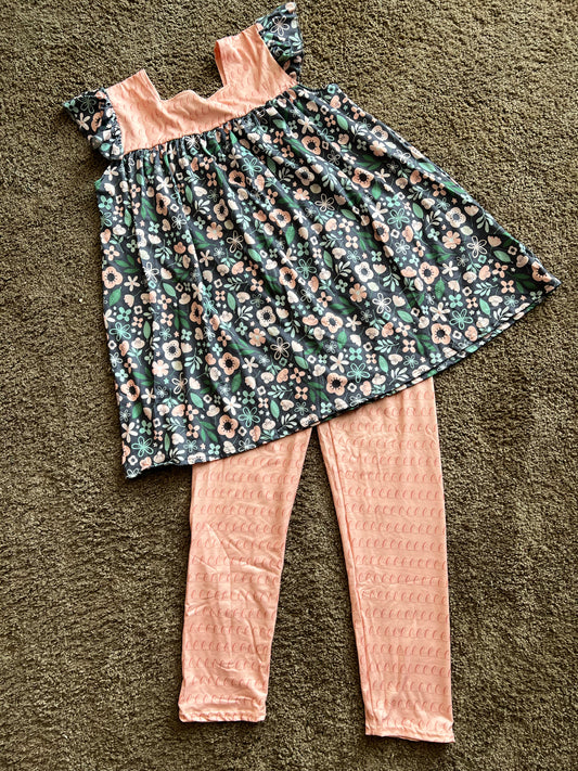 Girls Happiness Blooms Capri Set by Wellie Kate