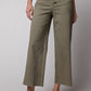 Ladies Easel Button Front Wide Leg Twill Trousers